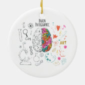 Brain Infographic Keramik Ornament (Hinten)