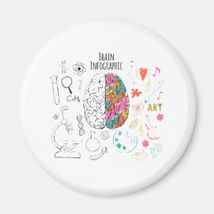 Brain Infographic Magnet