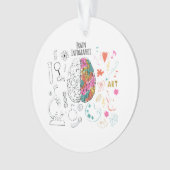 Brain Infographic Ornament (Vorderseite)