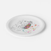 Brain Infographic Pappteller (Schrägansicht)