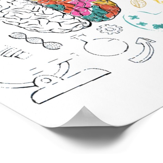 Brain Infographic Poster (Ecke)
