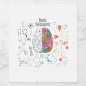 Brain Infographic Weinetikett (Einzelnes Label)