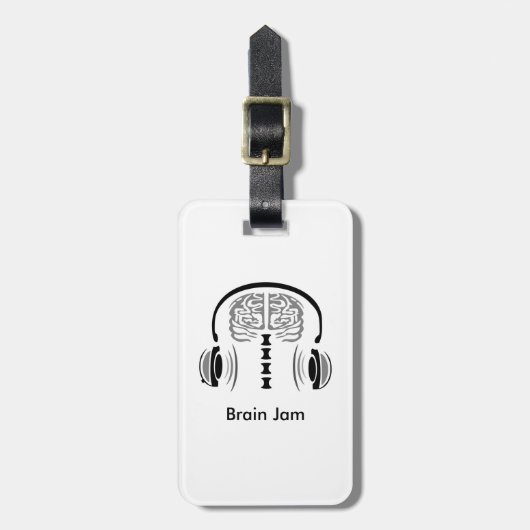 Brain Jam Gepäckanhänger (Vorderseite vertikal)