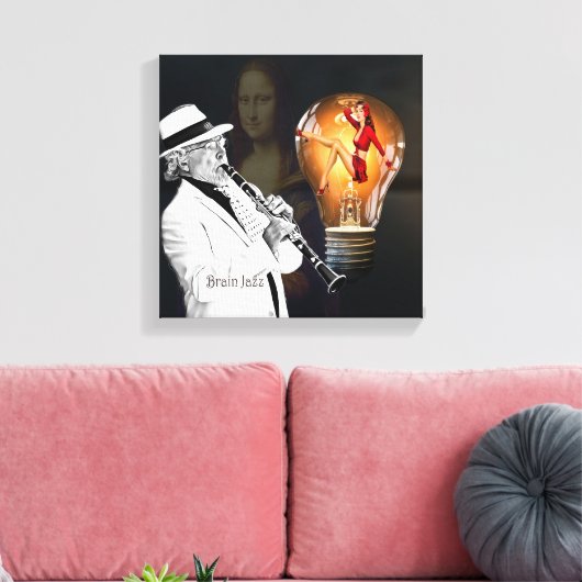 Brain Jazz Leinwanddruck (Insitu (Wohnzimmer))