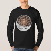 Brain Labyrinth mit Licht - Ihr Weg zum Frieden T-Shirt (Vorderseite)