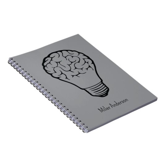 Brain Lamp - Creative Thinking Notebook- Mapping  Notizblock (Rechte Seite)