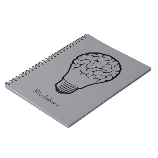 Brain Lamp - Creative Thinking Notebook- Mapping  Notizblock (Linke Seite)