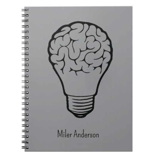 Brain Lamp - Creative Thinking Notebook- Mapping Notizblock (Vorderseite)