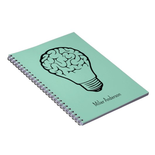 Brain Lamp - Creative Thinking Notebook- Mapping  Notizblock (Rechte Seite)