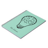 Brain Lamp - Creative Thinking Notebook- Mapping Notizblock (Linke Seite)