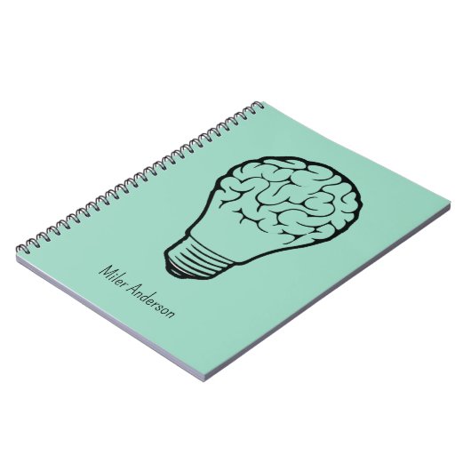 Brain Lamp - Creative Thinking Notebook- Mapping  Notizblock (Linke Seite)