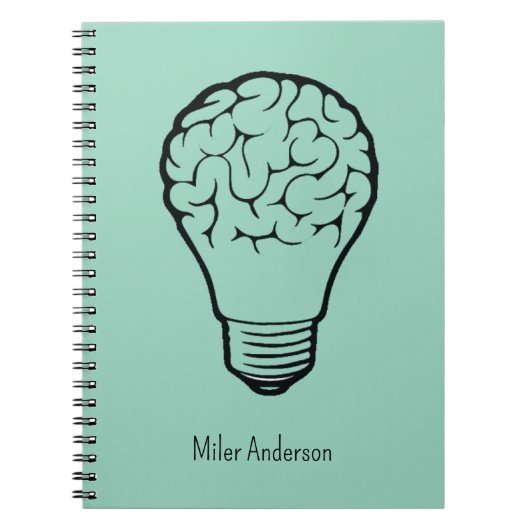 Brain Lamp - Creative Thinking Notebook- Mapping Notizblock (Vorderseite)