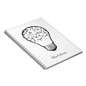 Brain Lamp - Creative Thinking Notebook- Mapping  Notizblock (Rechte Seite)