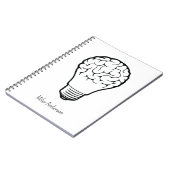 Brain Lamp - Creative Thinking Notebook- Mapping  Notizblock (Linke Seite)