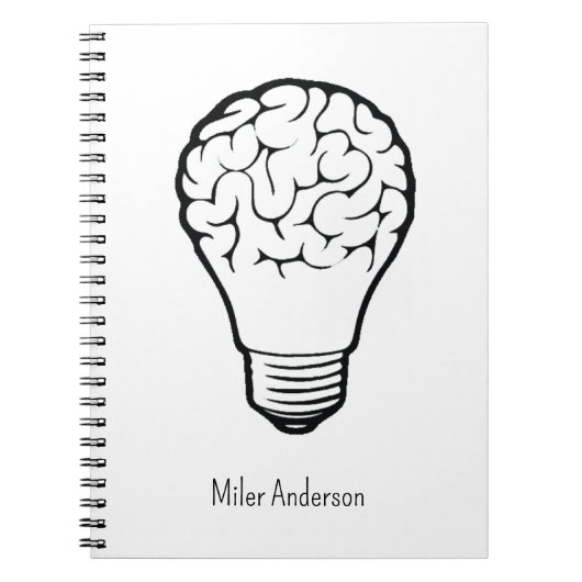 Brain Lamp - Creative Thinking Notebook- Mapping  Notizblock (Vorderseite)