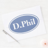 Brain Marathon - Stil IV (anpassbar) Ovaler Aufkleber (Umschlag)