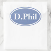 Brain Marathon - Stil IV (anpassbar) Ovaler Aufkleber (Tasche)