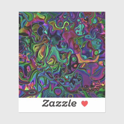 Brain Melt Aufkleber (Blatt)