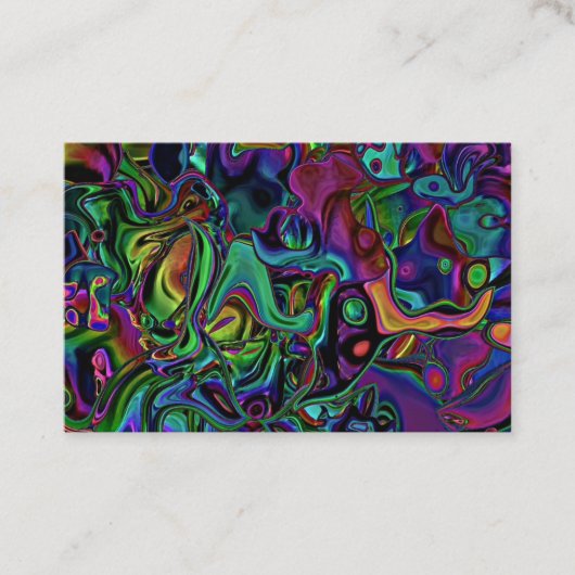 Brain Melt Business Card Visitenkarte (Vorderseite)
