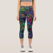 Brain Melt Capri Leggings (Vorderseite)