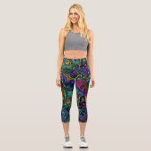 Brain Melt Capri Leggings (Vorderseite)