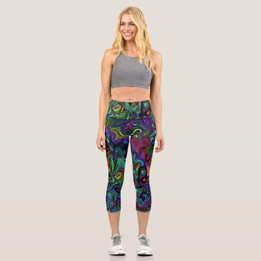 Brain Melt Capri Leggings (Vorderseite)