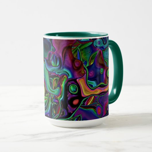 Brain Melt Coffee Tasse (VorderseiteRechts)