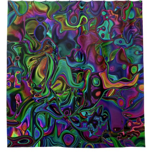 Brain Melt Duschvorhang (Vorderseite)