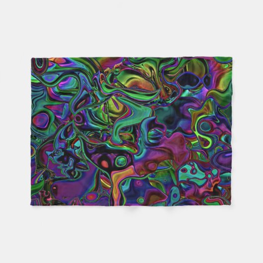 Brain Melt Fleece Blanket (Vorderseite (Horizontal))