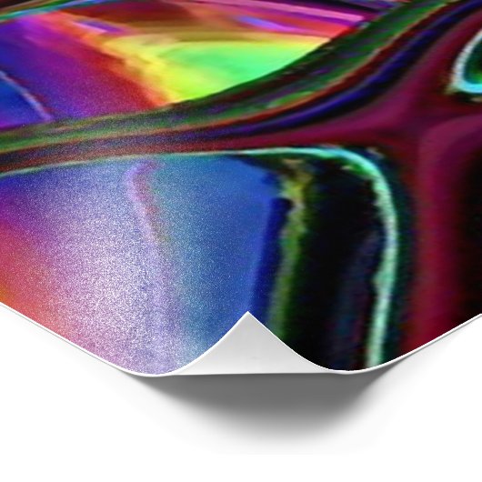 Brain Melt Foto Print (Ecke)