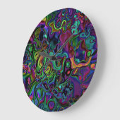 Brain Melt Große Wanduhr (Winkel)