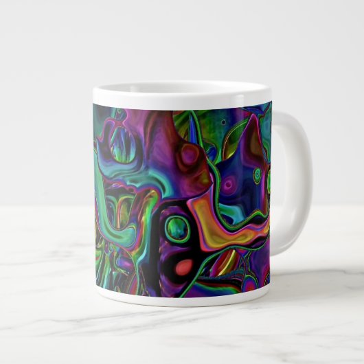 Brain Melt Jumbo-Tasse (Vorderseite Rechts)
