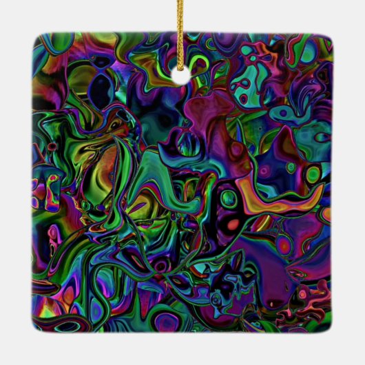 Brain Melt Keramik Ornament (Rückseite)