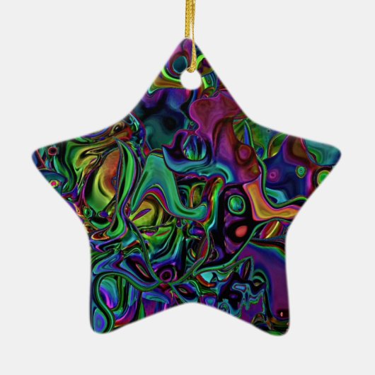 Brain Melt Keramik Ornament (Hinten)