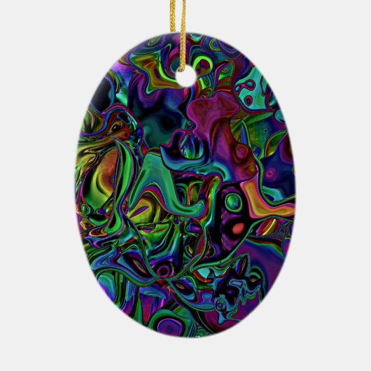 Brain Melt Keramik Ornament (Hinten)