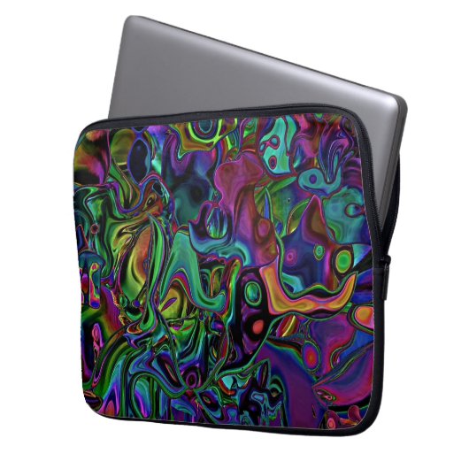 Brain Melt Laptopschutzhülle (Vorderseite Links)