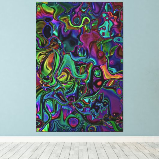 Brain Melt Leinwanddruck (Insitu (Holzboden))