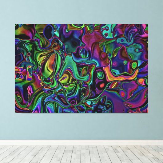 Brain Melt Leinwanddruck (Insitu (Holzboden))