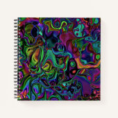 Brain Melt Notebook Notizblock (Vorderseite)