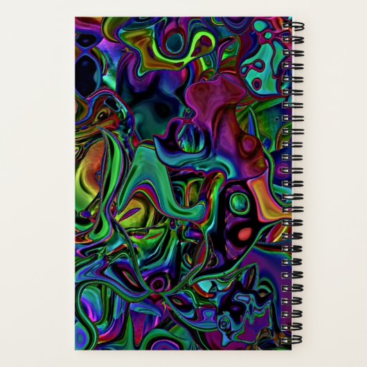 Brain Melt Notebook Notizblock (Rückseite)