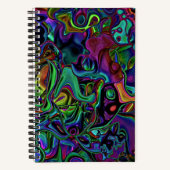 Brain Melt Notebook Notizblock (Vorderseite)
