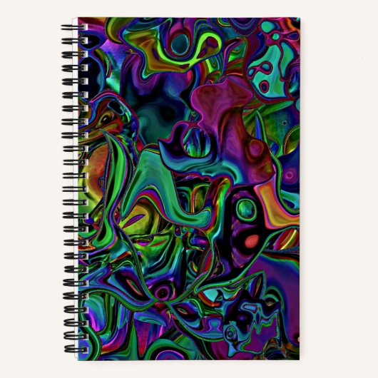 Brain Melt Notebook Notizblock (Vorderseite)