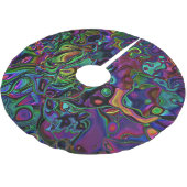 Brain Melt Polyester Weihnachtsbaumdecke (Schrägansicht)