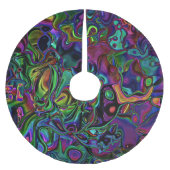 Brain Melt Polyester Weihnachtsbaumdecke (Vorderseite)