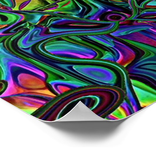 Brain Melt Poster (Ecke)