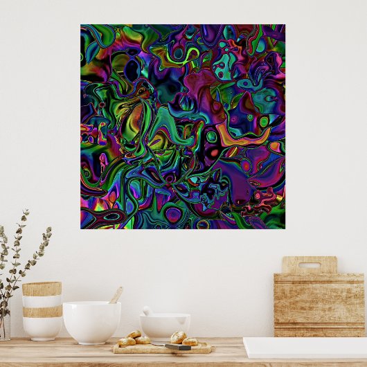 Brain Melt Poster (Küche)