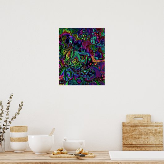 Brain Melt Poster (Küche)