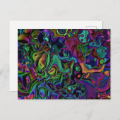 Brain Melt Postkarte (Vorne/Hinten)