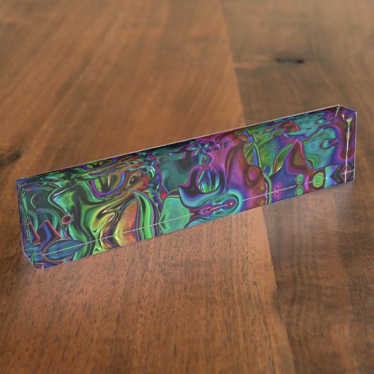 Brain Melt Schreibtisch Namensplatte Namensplakette (Seite)