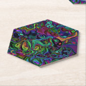Brain Melt Square Paper Untersetzer (angewinkelt)